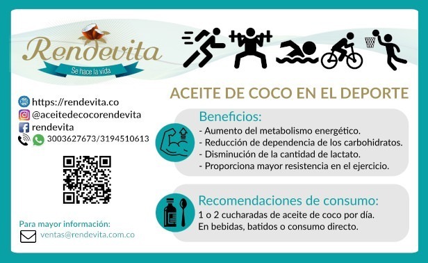 El aceite de coco en el deporte