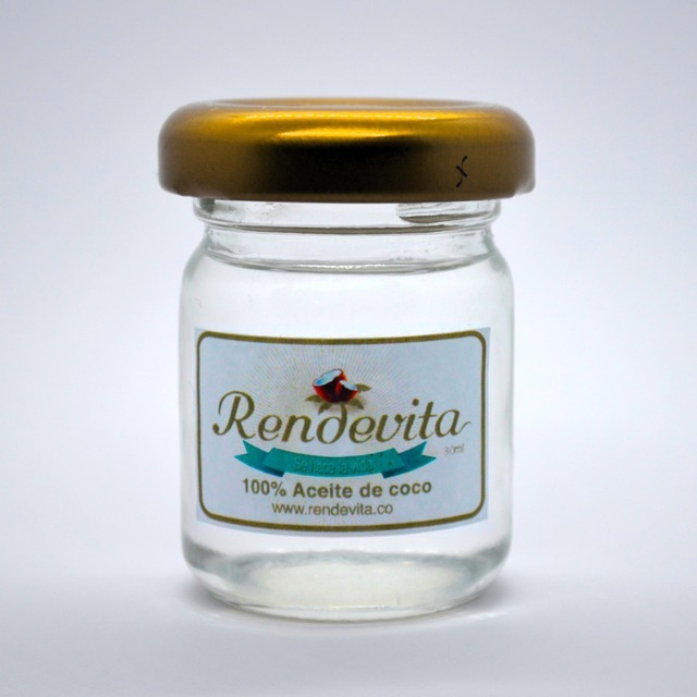 Aceite de Coco Virgen Prensado en frio y menta Rendevita 30 ml liquido